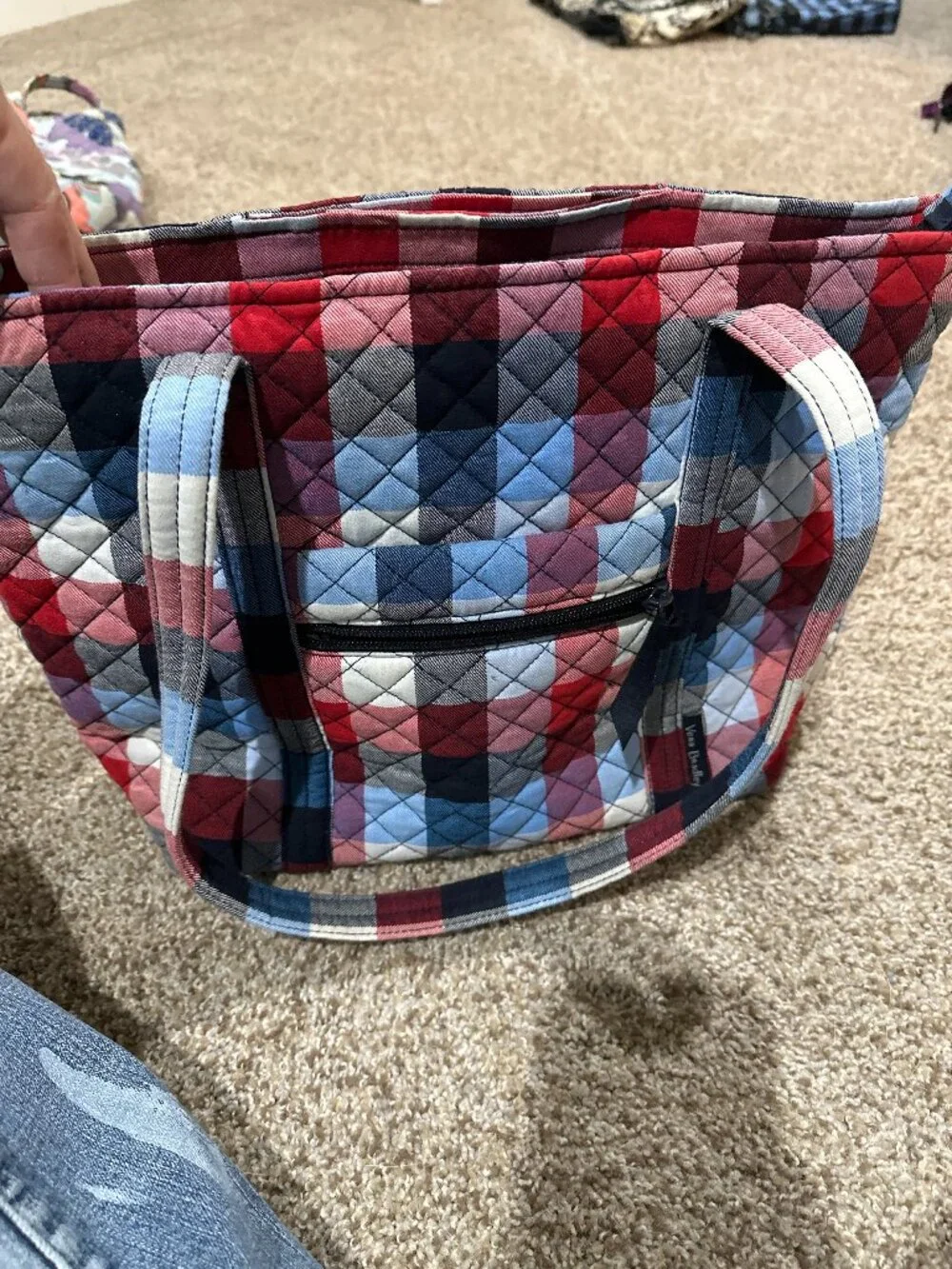 Vera Bradley Iconic Vera Tote – Buffalo Check – Excellent Condition
